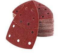 AIXMEET Triangles de Ponçage Lot de 60, Papier de Verre pour Bosch PSM 100A, PSM 160, PSM 200 AES, PSM 18, PDA 180, PSM 160 A/PSM 80/PRIO, 105 mm x 152 mm, Grain P40/60/80/120/180/240