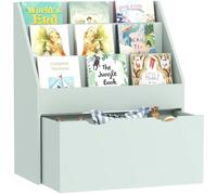 AIYAPLAY Bibliothèque pour Enfants, 62,5L x 30l x 70H cm, Vert