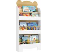 AIYAPLAY Bibliothèque pour enfants Étagère pour enfants avec 3 étagères Étagère de rangement en bois pour les jouets Étagère sur pied pour les livres Étagère pour la chambre d'enfants Salle de jeux 55