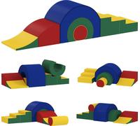 AIYAPLAY Blocs de construction en mousse Enfants 5 pcs. Escalade Blocs de construction souples Blocs de construction géants Set de blocs de construction Cuir synthétique Coloré