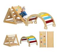 AIYAPLAY Cadre Escalade Montessori 7-en-1 Enfants 1.5-4 Ans Multicolore