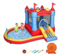 AIYAPLAY Château Gonflable avec Souffleur Enfants 3-8 Ans 342x255x209cm