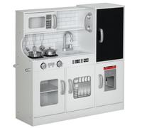 AIYAPLAY Cuisine Enfant Jouet d'Imitation Dinette Enfant de 3 à 8 Ans Blanc