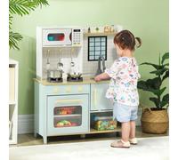 AIYAPLAY cuisine pour enfants cuisine de jeu avec four à micro-ondes, cuisinière et four, accessoires de cuisine