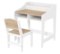 AIYAPLAY Ensemble bureau et ergonomique en bois, MDF blanc, vert Aosom France