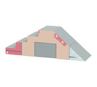 AIYAPLAY Ensemble de 2 blocs souples pour tout-petits, similicuir, mousse, pour escalader, construire, jouer, coloré