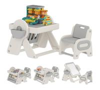 AIYAPLAY Ensemble Table et chaises Enfants 3-en-1 Table de constr.