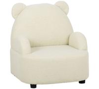 AIYAPLAY Fauteuil pour enfant, canapé pour enfant avec peluche douce en polaire, forme d'ours, chaise pour enfant 1,5-3 ans, chambre d'enfant, salle de jeux, beige