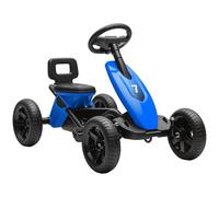 AIYAPLAY Go Kart à pédales pour Enfants, Voiture de Course pour Enfants avec pneus EVA Silencieux, pour 2-5 Ans, Bleu