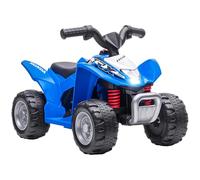 AIYAPLAY Honda Quad électrique pour Enfants 18-36 Mois, Mini Quad pour Enfants avec lumières LED, klaxon et pédales, Vitesse Max 2.8 km/h, 65.5x38.5x43.5 cm, Bleu
