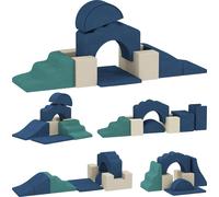 AIYAPLAY Jeux de construction en mousse pour enfants Set de 7 briques souples Briques géantes Escalade Grandes briques avec aspect velours Jouets d'escalade pour bébés Coloré