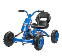 AIYAPLAY Kart à pédales Go-Kart avec roues en PP châssis en acier charge 30 kg pour garçons et filles de 2-5 ans bleu