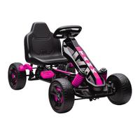 AIYAPLAY Kart à Pédales pour Enfants avec Roue Libre Frein 3 à 6 Ans Rose | Karting Enfant, Roues EVA Antidérapantes, Avancer et Reculer, Voiture à Pédales, pour Garçons Filles