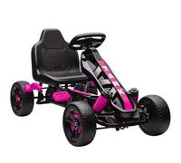 AIYAPLAY Kart à pédales pour Enfants, Karting Enfant avec Roue Libre, Frein, Roues EVA antidérapantes, avancer et reculer, Voiture à pédales pour garçons Filles de 3 à 6 Ans, Rose