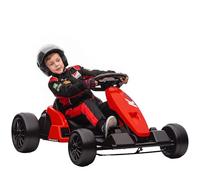 AIYAPLAY, Kart Électrique pour Enfants 24 V, Go Kart, Mode Drift, Rouge