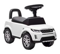 AIYAPLAY Land Rover Licensed Ride on Car, Walker glissant du pied au plancher avec klaxon, sons de moteur, rangement sous le siège, voiture à pousser pour bébé de 18 à 36 mois, blanc.