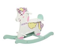 AIYAPLAY Licorne à Bascule Cheval à Bascule pour Enfants de 1 à 3 Ans avec poignées Repose-Pied butées