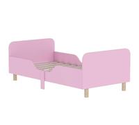 AIYAPLAY Lit Enfant avec barrière sécurité Cadre Lattes 140x70 cm Rose