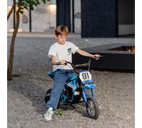 AIYAPLAY Moto électrique enfant 24 V 250 W - 6-16 km/h, roues Ø30,5 cm - Bleu