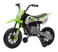 AIYAPLAY Moto électrique Enfants 2 Moteurs 12V Puissant 3 à 6 Ans Vert