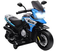 AIYAPLAY Moto Électrique Enfants 6 V Roues d'Entraînement 18-36 Mois Bleu
