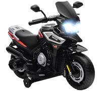 AIYAPLAY Moto Électrique Enfants 6 V Roues d'Entraînement 18-36 Mois Noir