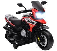 AIYAPLAY Moto Électrique Enfants 6 V Roues d'Entraînement 18-36 Mois Rouge