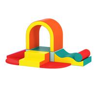 AIYAPLAY Parcours motricité bébé 10PCS, module motricité bébé en mousse EPE avec housse en revêtement PU, multicolore