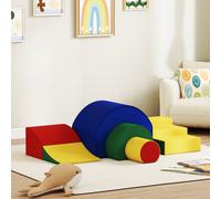 AIYAPLAY Parcours motricité bébé jouets d'escalade modulable 5 briques géantes en mousse 181 x 39 x 44 cm multicolore