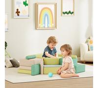 AIYAPLAY Parcours motricité bébé module motricité bébé avec piscine à balles housse lavable 160 x 137,5 x 30 cm multicolore