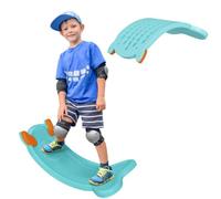 AIYAPLAY Planche équilibre enfants incurvée Bleu clair | Bascule, pour entraînement à l'équilibre & jeu sensoriel