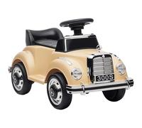 AIYAPLAY Porteur Enfants Voiture Licence Mercedes-Benz 300S 18-48 Mois Coffre Rangement sous Le siège Beige