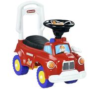 AIYAPLAY Porteur Trotteur Enfants véhicule à Pousser Camion de Pompier 18-36 Mois Coffre phares Musique Rouge