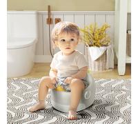AIYAPLAY Pot pour enfants 3-en-1, siège amovible, coussin en similicuir, jusqu'à 50 kg, de 6 mois à 6 ans, gris