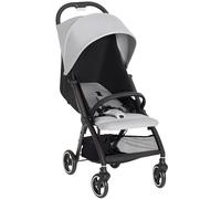 AIYAPLAY Poussette pour bébé, poussette pliable avec dossier et repose-pieds réglables, canopy, panier de rangement, poussette compacte d'une seule main, de la naissance à 3 ans (15kg), gris clair