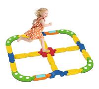AIYAPLAY Poutre d'équilibre pour enfants, tout-petits, avec 25 pierres d'équilibre, pierres d'obstacle, jouet Montessori pour l'intérieur et l'extérieur, planche d'équilibre pour la coordination à