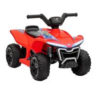 AIYAPLAY Quad électrique enfant 6V – 2,5 km/h, phares, effet sonore, AV/AR – Rouge 18–36 mois