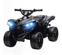 AIYAPLAY Quad électrique enfant 6V, quad pour enfants avec marche avant/arrière, musique, phares LED Noir