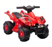 AIYAPLAY Quad électrique enfant, voiture électrique enfants, vitesse 2,5 km/h, marche avant, fonction musique, pour enfants 2 à 6 ans, rouge Transformez chaque coin en aventure avec le AIYAPLAY 6V enf