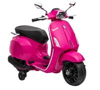 AIYAPLAY Scooter Électrique Enfant Vespa 6 V 2 Roues D'entraînement Rose