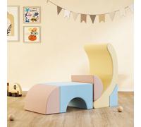 AIYAPLAY Set 5 Constructions Souples pour Enfants 1,5-8 Ans, en Tissu Effet Velours et Éponge, Multicolore