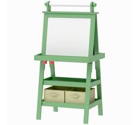 AIYAPLAY tableau chevalet pour enfant 3 en 1, tableau blanc magnétique, stimule créativité, 3-6 ans, vert Aosom France