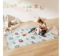 AIYAPLAY Tapis de jeu pour bébé, motif animaux, mousse, rembourrage de 1,5 cm d'épaisseur, antidérapant
