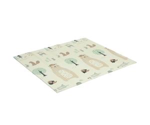 AIYAPLAY Tapis de jeu pour enfant bebe, tapis d'éveil bébé pliable épais réversible en mousse, 196 x 176 x 1,5 cm, multicolore