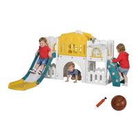 AIYAPLAY Toboggan Enfant 9 en 1 Intérieur 1-3 Ans Jaune