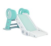 AIYAPLAY Toboggan pliable pour enfants de 1,5 à 3 ans - Pour l'intérieur et l'extérieur - Vert, blanc - 120 x 53 x 53 cm