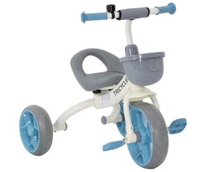 AIYAPLAY Tricycle Enfant Évolutif Panier Avant Roues EVA 2 à 5 Ans Bleu