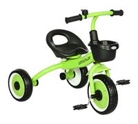 AIYAPLAY Tricycle Enfants avec Sonnette et Panier - Selle réglable avec Dossier - pour Enfant de 2 à 5 Ans Vert
