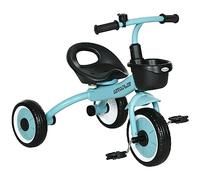 AIYAPLAY Tricycle Enfants avec Sonnette et Panier Selle Réglable Bleu