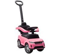 AIYAPLAY Trotteur 2 en 1 pour Enfants 18-36 Mois LAND ROVER DISCOVERY avec Rangement Poignée et Barrière Amovibles Rose
